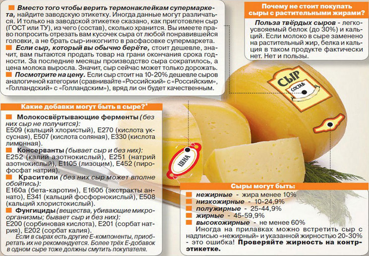Особенности выбора сыра Особенности выбора сыра