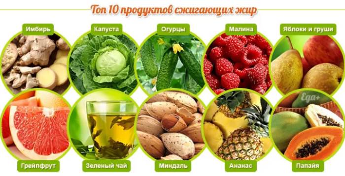 Жиросжигающие продукты Жиросжигающие продукты